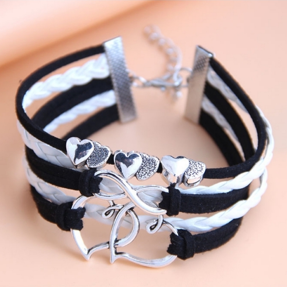 Infinity heart bracelet